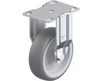 BLICKLE - Roulette fixe Ø 100mm bandage caoutchouc TPE 110kg - BKPA-TPA 101G