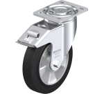 BLICKLE - Roulette pivotante à frein Ø 200mm bandage caoutchouc NR 500kg - LH-ALEV 200K-FI