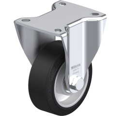 BLICKLE - Roulette fixe Ø 100mm bandage caoutchouc NR 200kg - BH-ALEV 100K-1