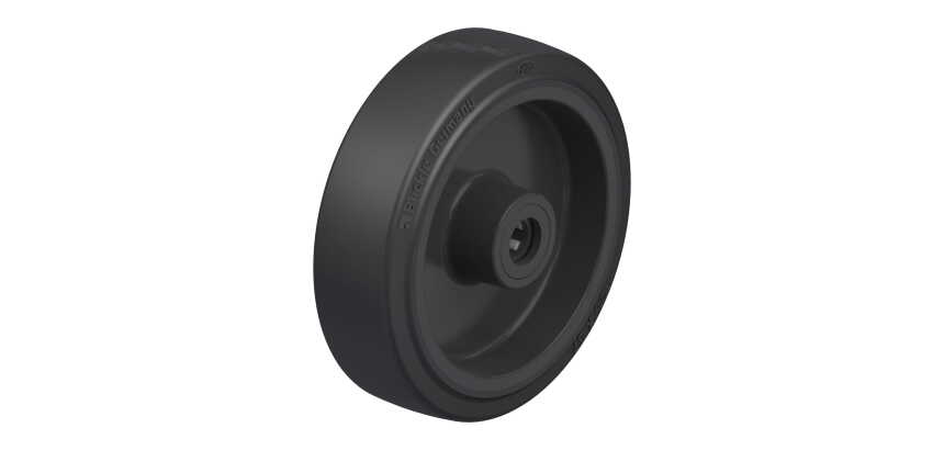 BLICKLE - Roue Ø 125mm bandage caoutchouc NR 250kg - POEV 125/12R