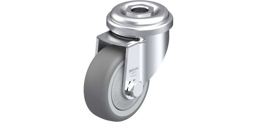 BLICKLE - Roulette pivotante Ø 50mm bandage caoutchouc TPE 50kg - LRA-TPA 50KF