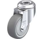 BLICKLE - Roulette pivotante Ø 80mm bandage caoutchouc TPE 100kg - LKRA-TPA 80KF