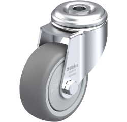 BLICKLE - Roulette pivotante Ø 80mm bandage caoutchouc TPE 100kg - LKRA-TPA 80KF