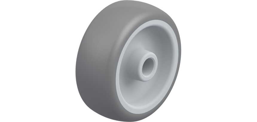 BLICKLE - Roue Ø 80mm bandage caoutchouc TPE 100kg - TPA 80/12G