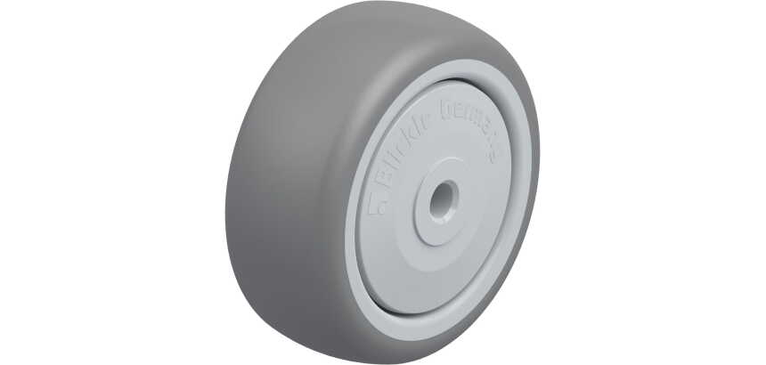 BLICKLE - Roue Ø 80mm bandage caoutchouc TPE 100kg - TPA 80/8KF