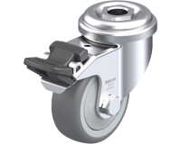 BLICKLE - Roulette pivotante à frein Ø 50mm bandage caoutchouc TPE 50kg - LRA-TPA 50KF-FI