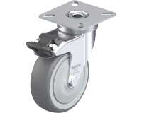 BLICKLE - Roulette pivotante à frein Ø 75mm bandage caoutchouc TPE 75kg - LPA-TPA 75KF-FI