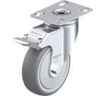 BLICKLE - Roulette pivotante à frein Ø 100mm bandage caoutchouc TPE 110kg - LKPA-TPA 101KF-FI