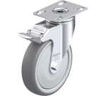 BLICKLE - Roulette pivotante à frein Ø 125mm bandage caoutchouc TPE 120kg - LKPA-TPA 126KF-FI