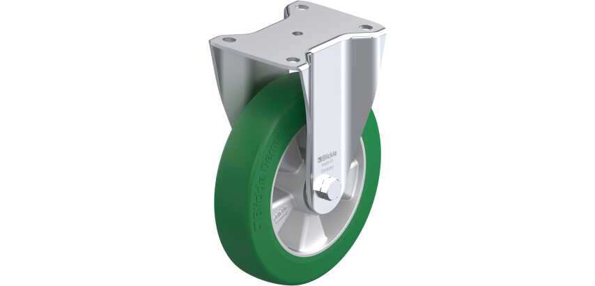 BLICKLE - Roulette fixe Ø 200mm bandage polyuréthane PU 750kg - BH-ALST 200K