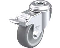 BLICKLE - Roulette pivotante à frein Ø 80mm bandage caoutchouc TPE 100kg - LKRA-TPA 80G-FI