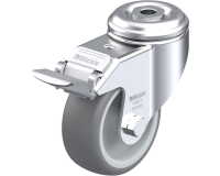 BLICKLE - Roulette pivotante à frein Ø 80mm bandage caoutchouc TPE 100kg - LKRA-TPA 80G-11-FI