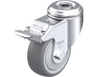 BLICKLE - Roulette pivotante à frein Ø 80mm bandage caoutchouc TPE 100kg - LKRA-TPA 80KF-FI