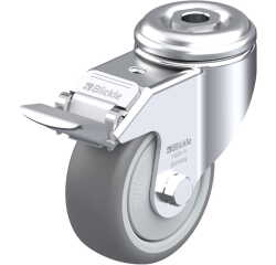 BLICKLE - Roulette pivotante à frein Ø 80mm bandage caoutchouc TPE 100kg - LKRA-TPA 80KF-FI