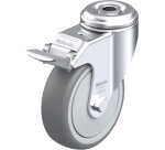 BLICKLE - Roulette pivotante à frein Ø 100mm bandage caoutchouc TPE 110kg - LKRA-TPA 101KF-FI