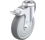 BLICKLE - Roulette pivotante à frein Ø 125mm bandage caoutchouc TPE 120kg - LKRA-TPA 126KF-FI