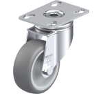 BLICKLE - Roulette pivotante Ø 80mm bandage caoutchouc TPE 100kg - LKPA-TPA 80G