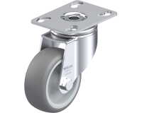 BLICKLE - Roulette pivotante Ø 80mm bandage caoutchouc TPE 100kg - LKPA-TPA 80G