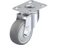 BLICKLE - Roulette pivotante Ø 80mm bandage caoutchouc TPE 100kg - LKPA-TPA 80KF