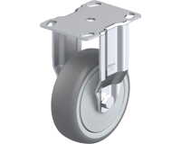 BLICKLE - Roulette fixe Ø 100mm bandage caoutchouc TPE 110kg - BKPA-TPA 101KF