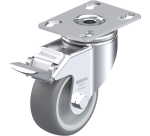 BLICKLE - Roulette pivotante à frein Ø 80mm bandage caoutchouc TPE 100kg - LKPA-TPA 80G-FI