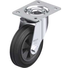 BLICKLE - Roulette pivotante Ø 150mm bandage caoutchouc SBR 135kg - LE-VPP 150G