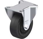 BLICKLE - Roulette fixe Ø 100mm bandage caoutchouc NR 200kg - B-POEV 100KA