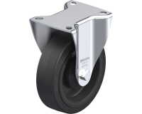 BLICKLE - Roulette fixe Ø 125mm bandage caoutchouc NR 250kg - B-POEV 125KA
