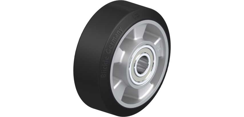 BLICKLE - Roue Ø 125mm bandage caoutchouc NR 300kg - ALEV 127/20K