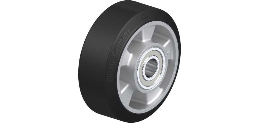 BLICKLE - Roue Ø 125mm bandage caoutchouc NR 300kg - ALEV 127/20K