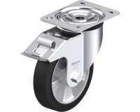 BLICKLE - Roulette pivotante à frein Ø 160mm bandage caoutchouc NR 300kg - L-ALEV 161K-FI