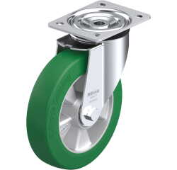 BLICKLE - Roulette pivotante Ø 200mm bandage polyuréthane PU 400kg - L-ALST 200K