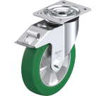 BLICKLE - Roulette pivotante à frein Ø 200mm bandage polyuréthane PU 400kg - L-ALST 200K-FI