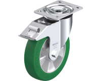 BLICKLE - Roulette pivotante à frein Ø 200mm bandage polyuréthane PU 400kg - L-ALST 200K-FI