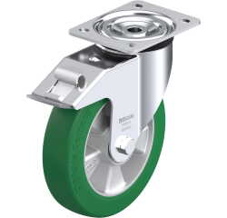 BLICKLE - Roulette pivotante à frein Ø 200mm bandage polyuréthane PU 400kg - L-ALST 200K-FI