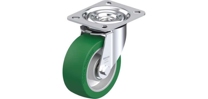 BLICKLE - Roulette pivotante Ø 100mm bandage polyuréthane PU 250kg - L-ALST 100K
