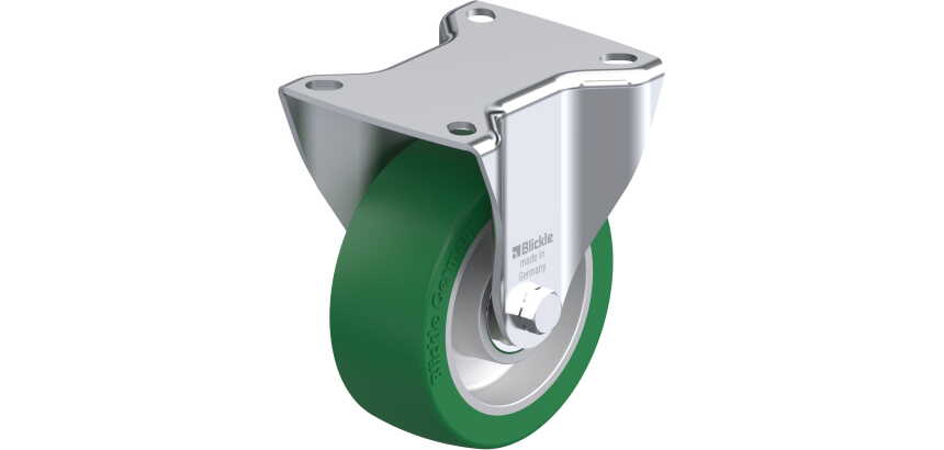 BLICKLE - Roulette fixe Ø 100mm bandage polyuréthane PU 250kg - B-ALST 100K