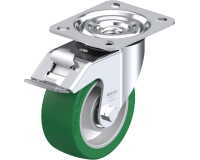 BLICKLE - Roulette pivotante à frein Ø 100mm bandage polyuréthane PU 250kg - L-ALST 100K-FI