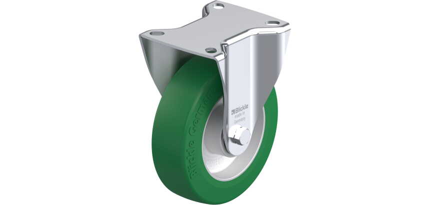 BLICKLE - Roulette fixe Ø 125mm bandage polyuréthane PU 250kg - B-ALST 125K