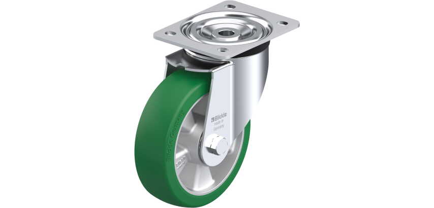 BLICKLE - Roulette pivotante Ø 160mm bandage polyuréthane PU 400kg - L-ALST 160K