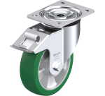 BLICKLE - Roulette pivotante à frein Ø 160mm bandage polyuréthane PU 400kg - L-ALST 160K-FI