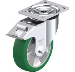 BLICKLE - Roulette pivotante à frein Ø 160mm bandage polyuréthane PU 400kg - L-ALST 160K-FI