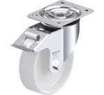 BLICKLE - Roulette pivotante à frein Ø 160mm bandage polyamide PA 6.6 400kg - L-PO 160G-FI
