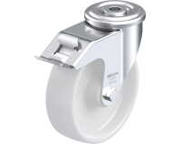 BLICKLE - Roulette pivotante à frein Ø 125mm bandage polyamide PA 6.6 150kg - LER-PO 125R-FI