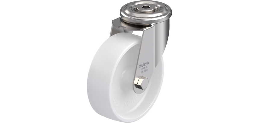 BLICKLE - Roulette pivotante Ø 150mm bandage polyamide PA 6.6 300kg - LEXR-PO 150G