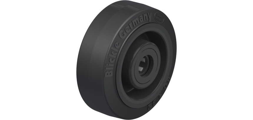BLICKLE - Roue Ø 80mm bandage caoutchouc NR 140kg - POEV 80/12R