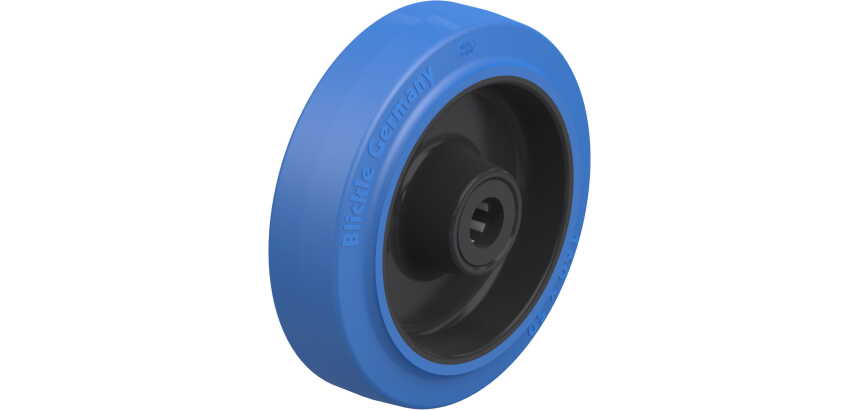 BLICKLE - Roue Ø 160mm bandage caoutchouc NR 400kg - POEV 160/20R-SB