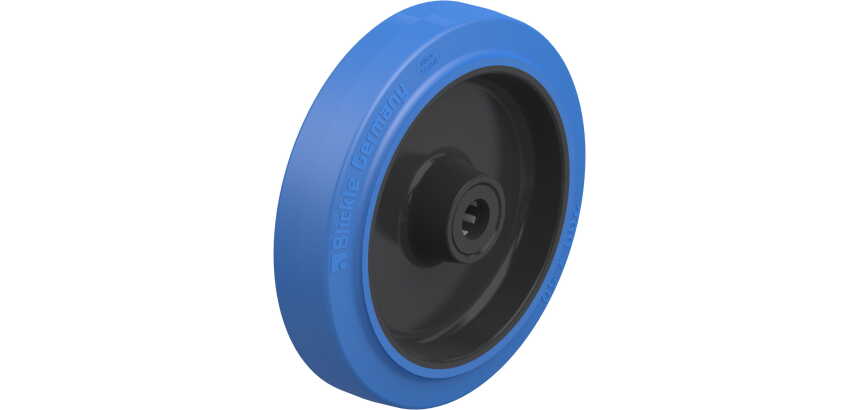 BLICKLE - Roue Ø 200mm bandage caoutchouc NR 500kg - POEV 200/20R-SB