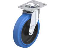 BLICKLE - Roulette pivotante Ø 200mm bandage caoutchouc NR 300kg - LE-POEV 200R-SB