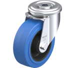 BLICKLE - Roulette pivotante Ø 100mm bandage caoutchouc NR 150kg - LER-POEV 100R-SB
